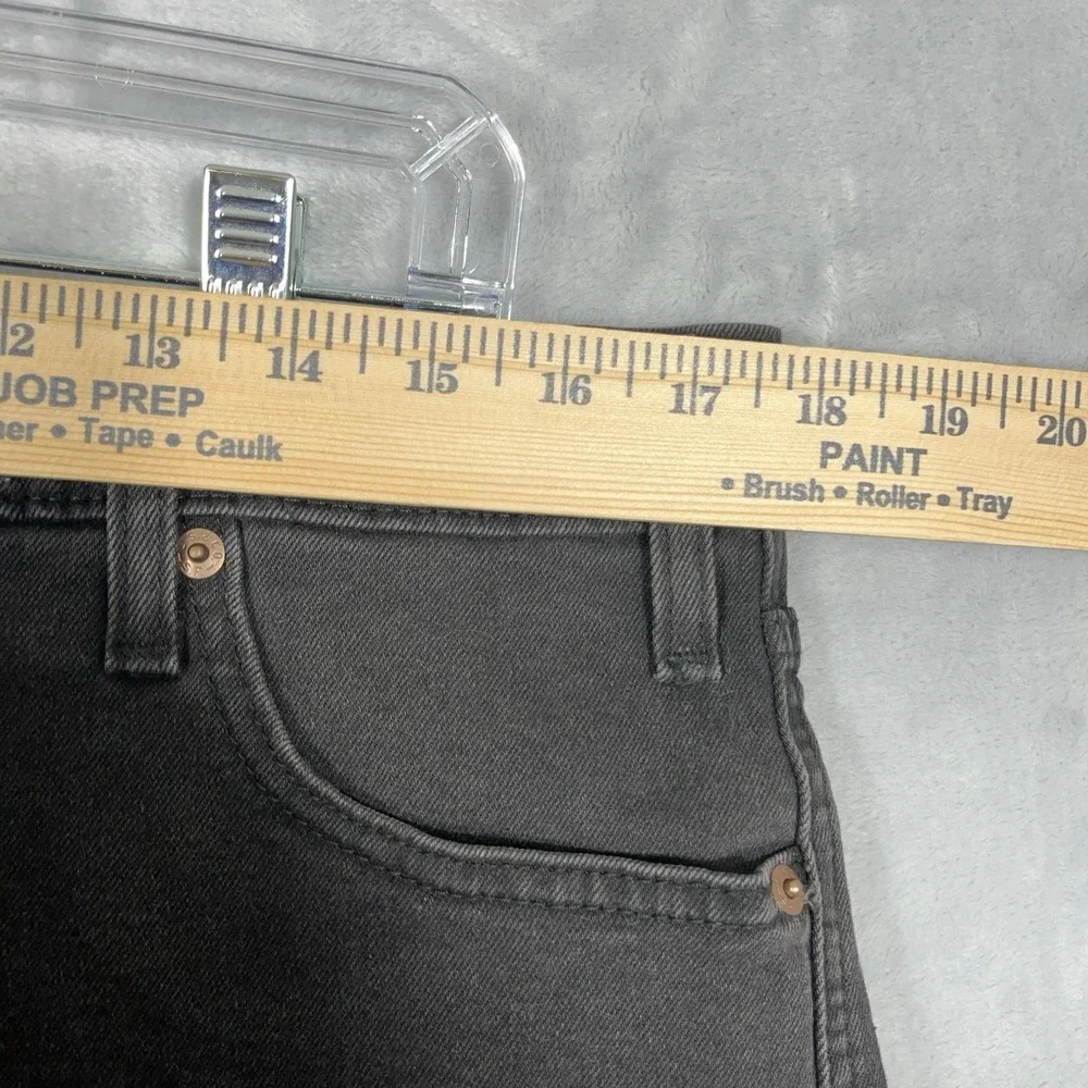Signature Levi Strauss‎ & Co. Black/Gray Heritage High Rise Denim Jean Shorts 14